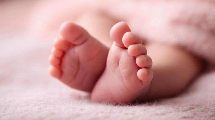 County Clerk Vitals Page Birth Baby Feet Image